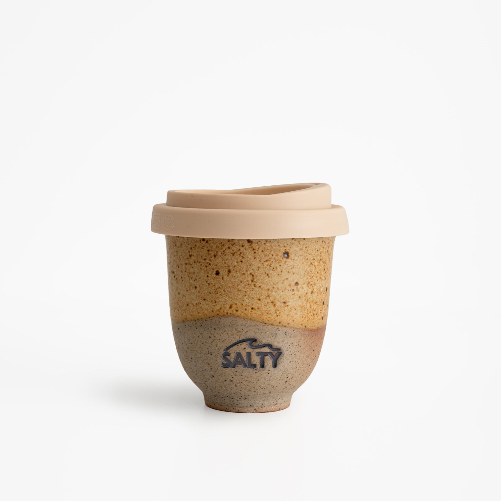 Beige stamped cup
