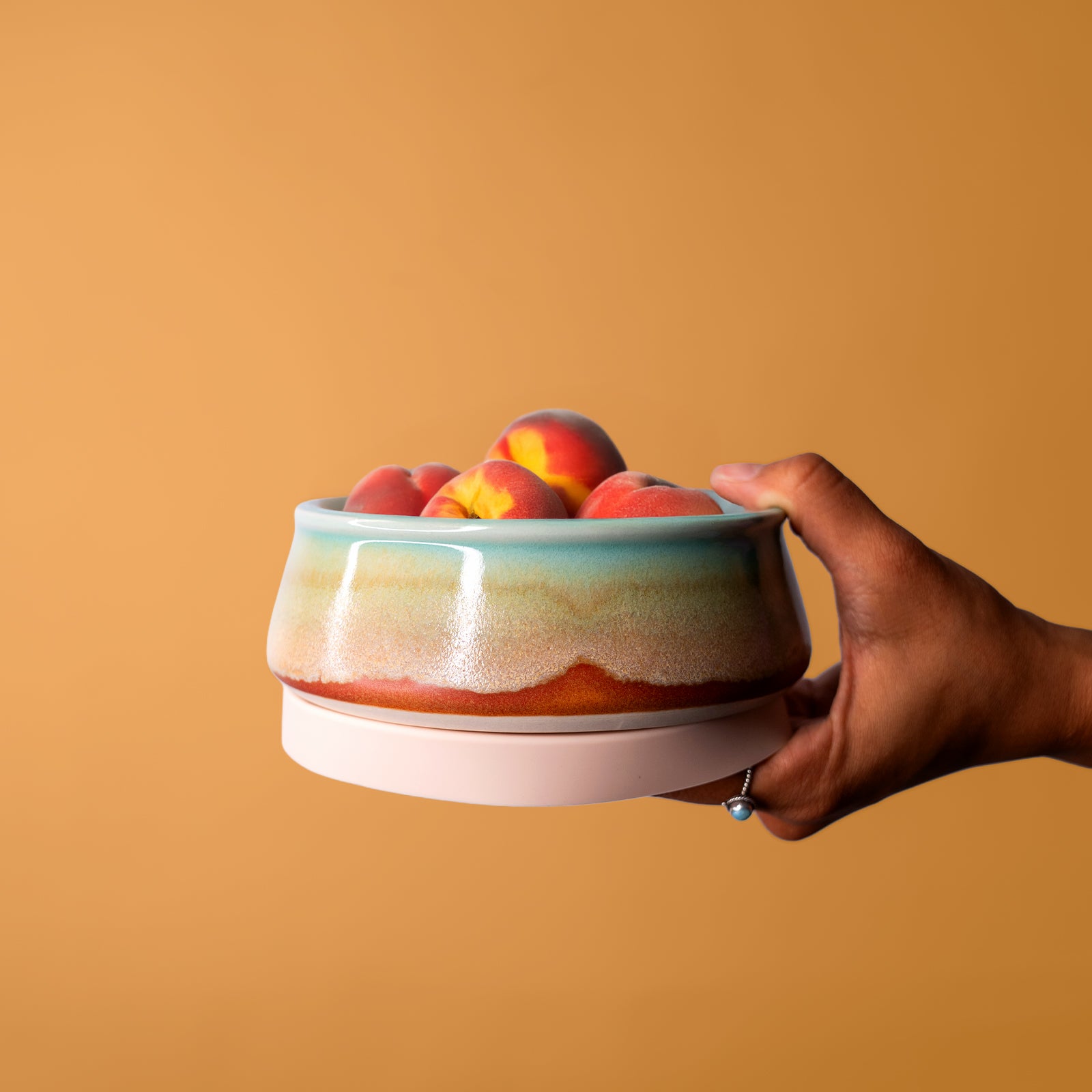 Coral Dreaming Ceramic Travel Bowl