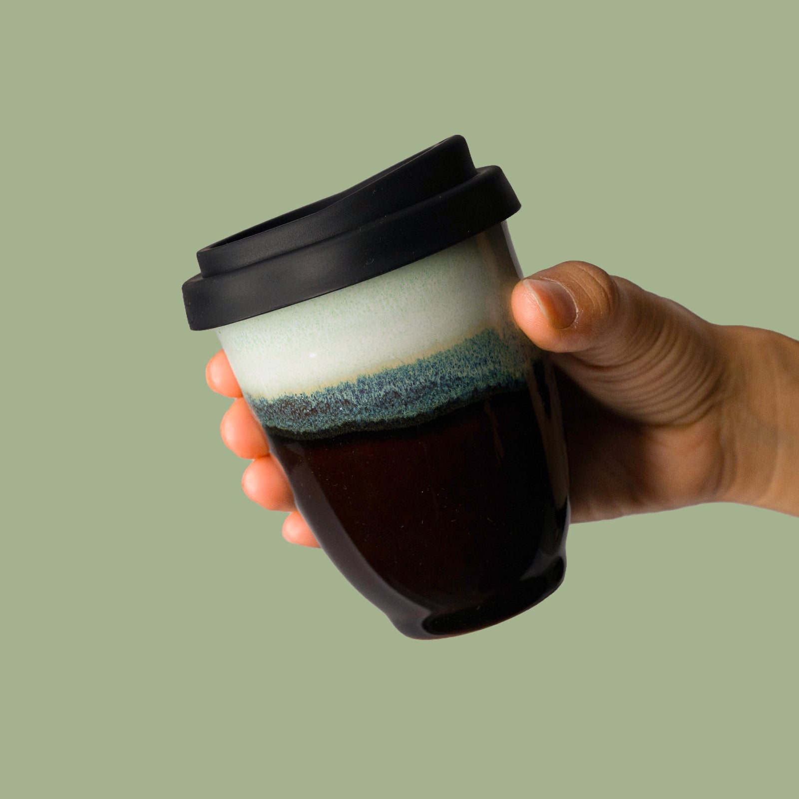 Sexy Lime Ceramic Travel Cup