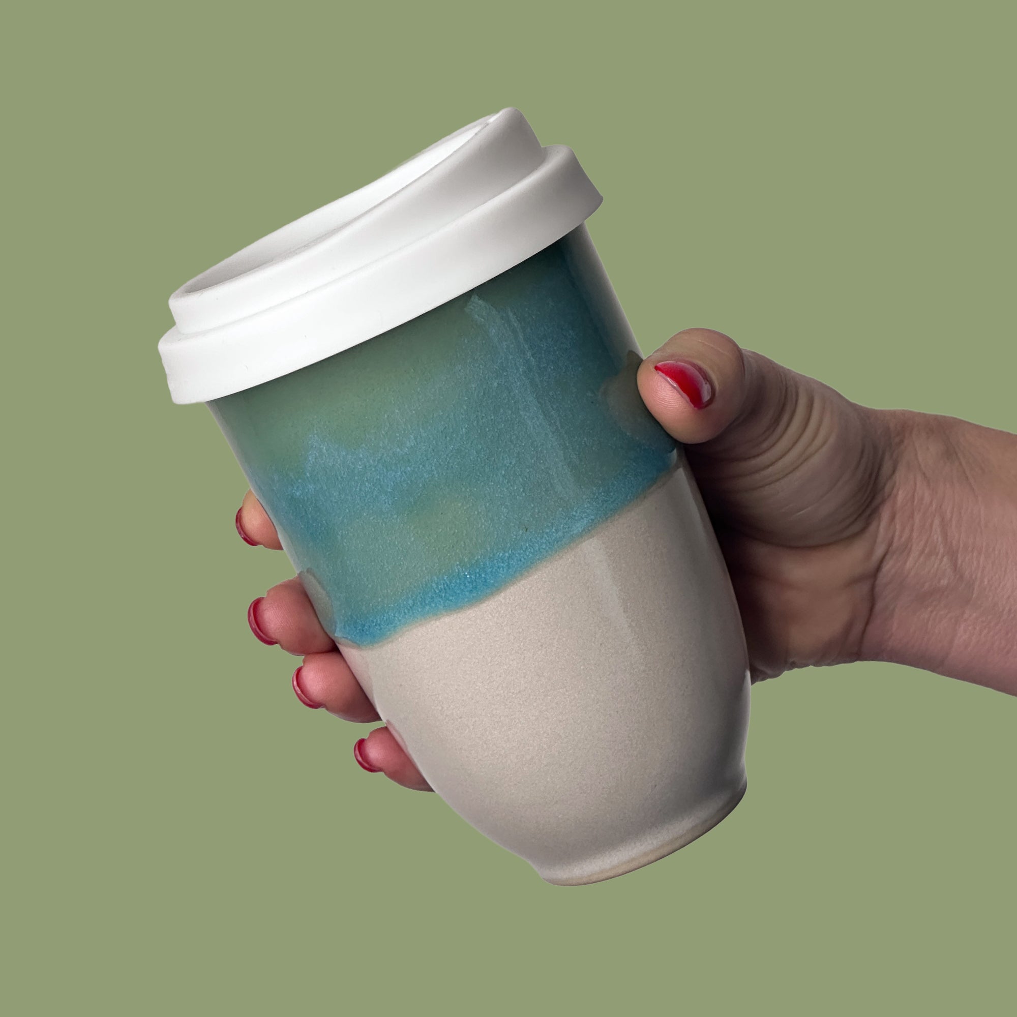 Glacier Ceramic Travel Cup