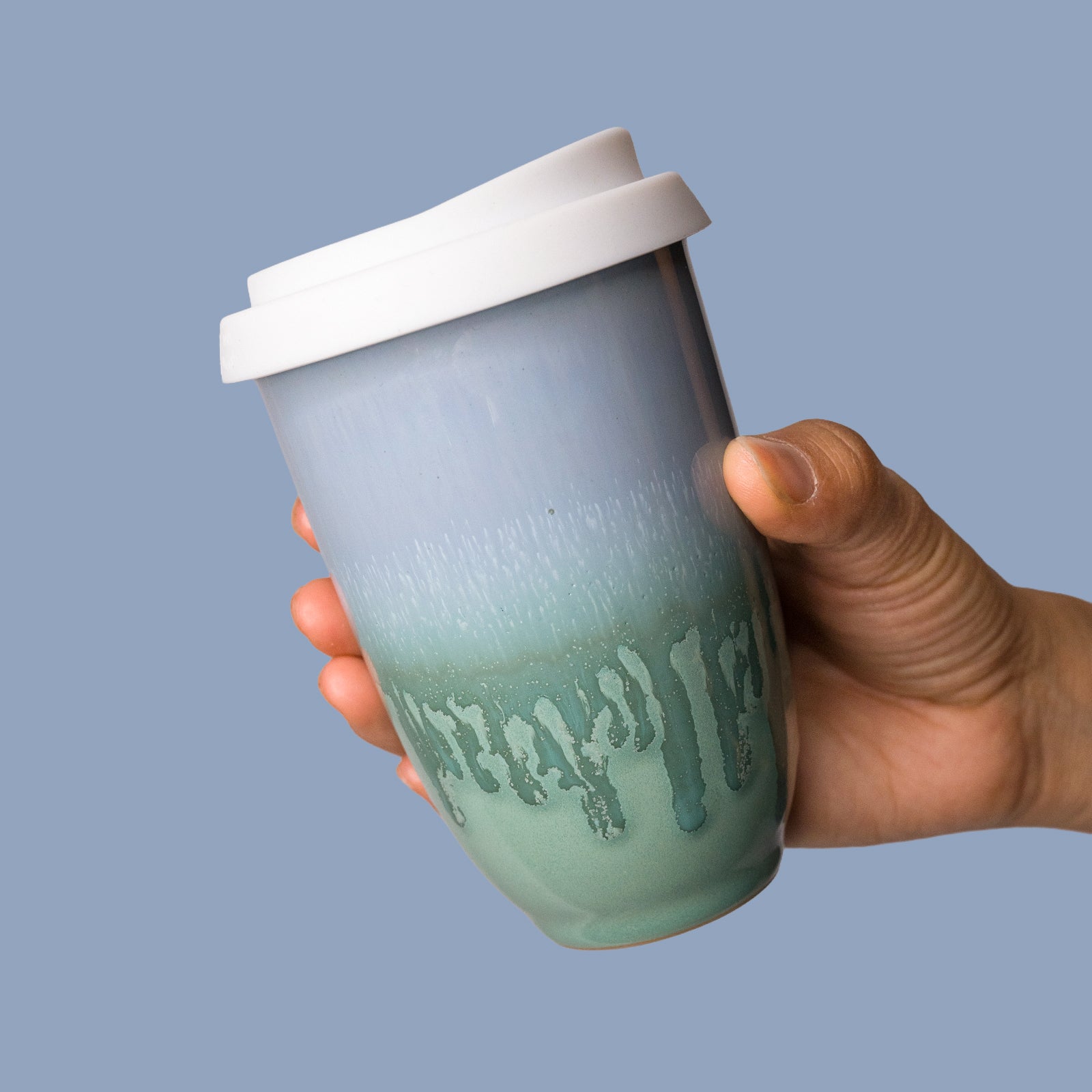 Ocean Jasper Ceramic Travel Cup