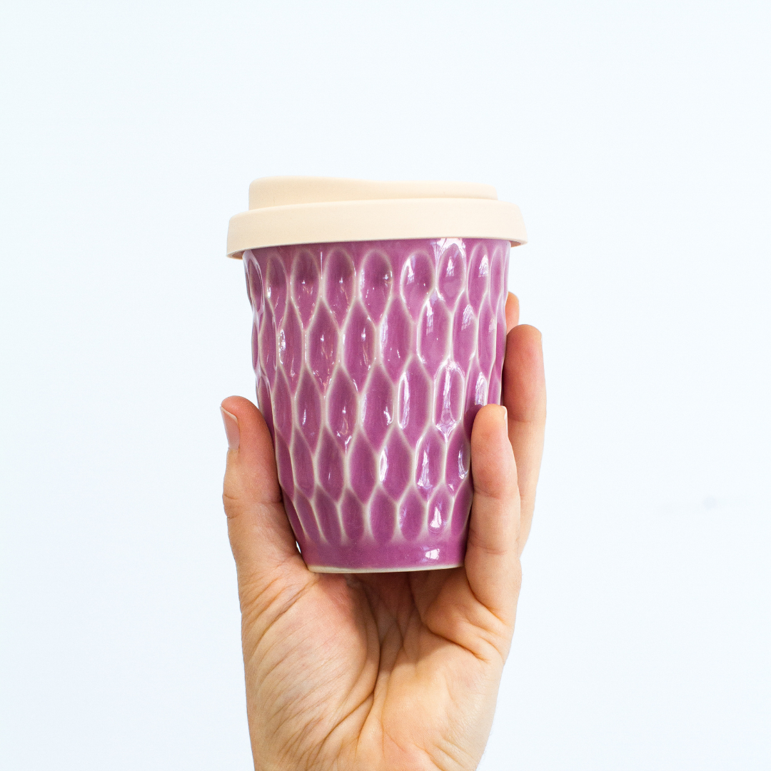 Pottery For The Planet Lavender Travel Cup