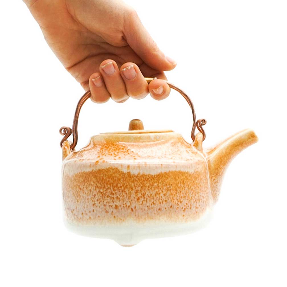 Pottery For The Planet Ceramic Teapot Jasmine desert Sand