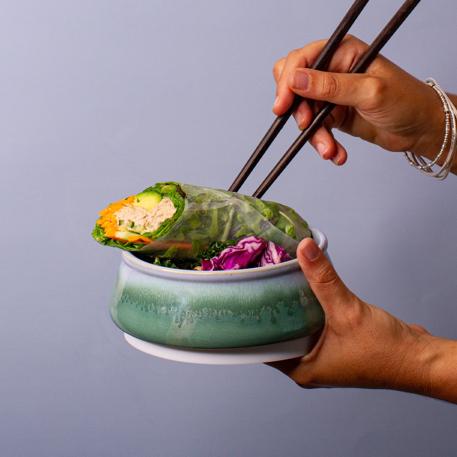 Pottery For The Planet Bowl Ocean Jasper Ceramic Bowl Lunch Bowl