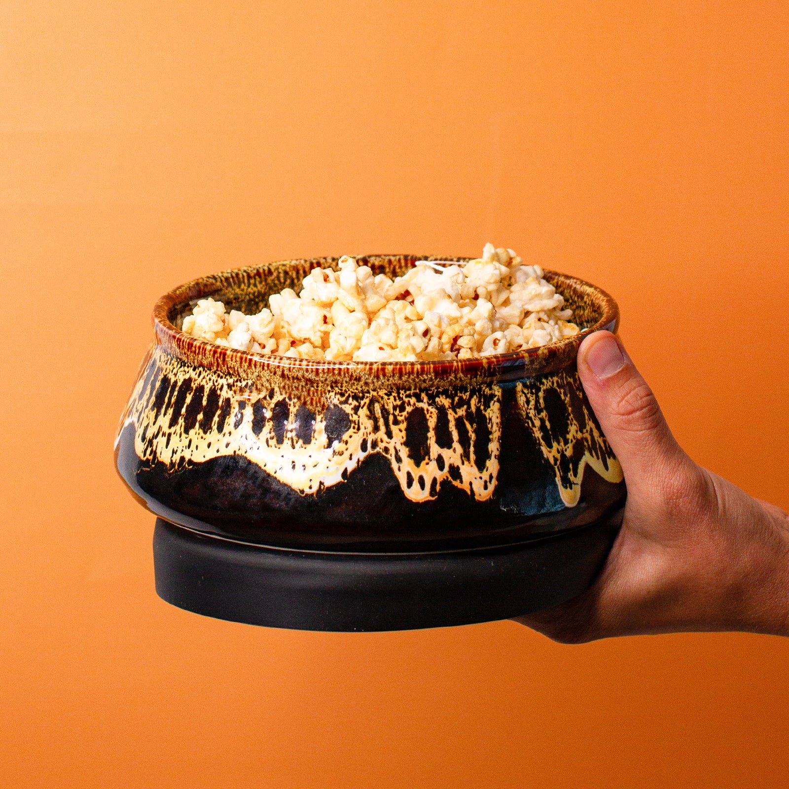 Leopard print ceramic bowl
