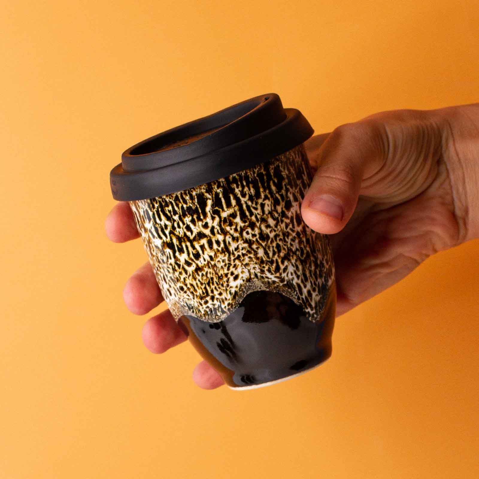Pottery For The Planet Ceramic Cup Cougar 8oz