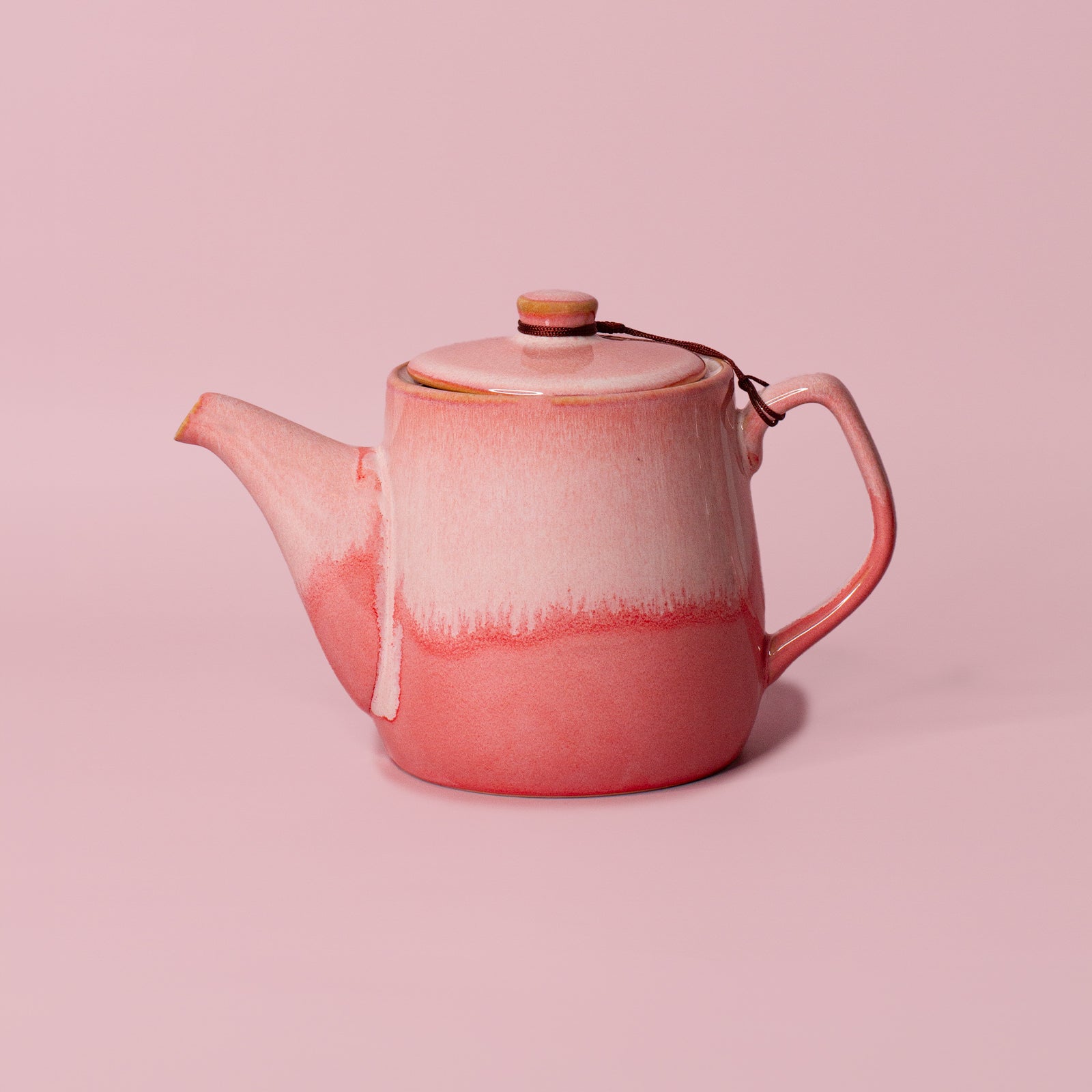 Pottery For The Planet Hansel Teapot Raspberry Beret