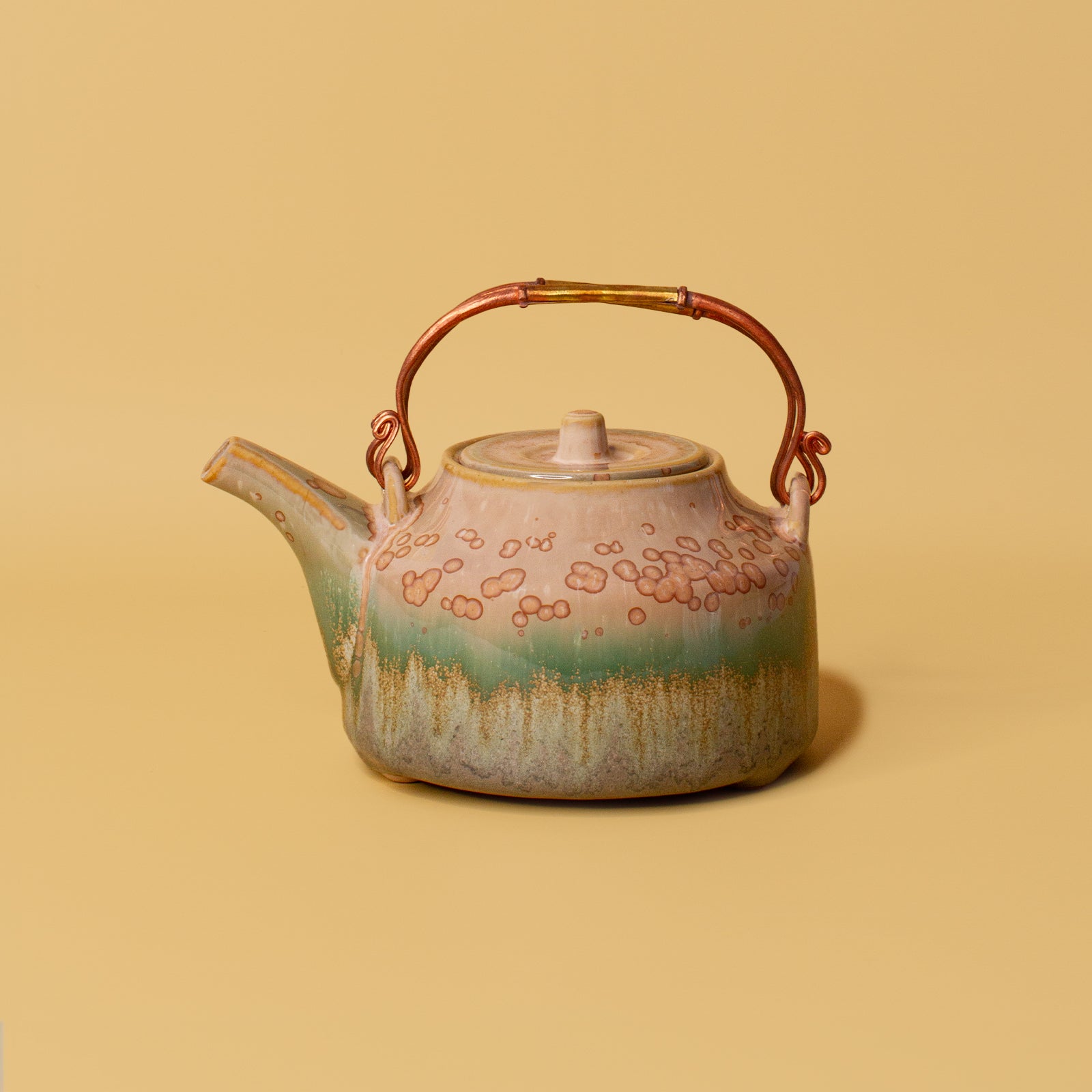 Pottery For The Planet Ceramic Teapot Jasmine Rainforest Jasper