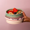 Pink Flamingo Ceramic Travel Bowl