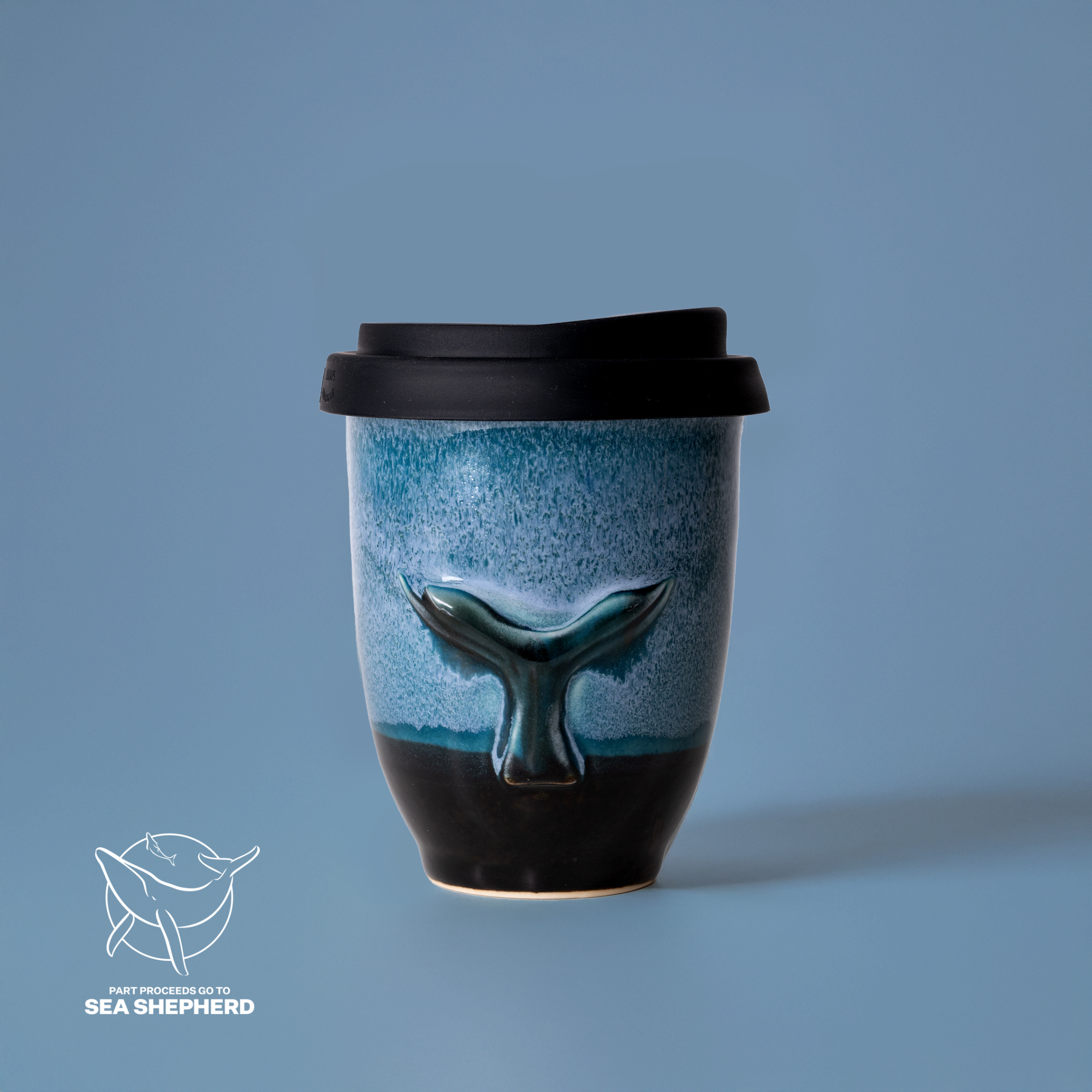 Whale Ceramic Travel Cup