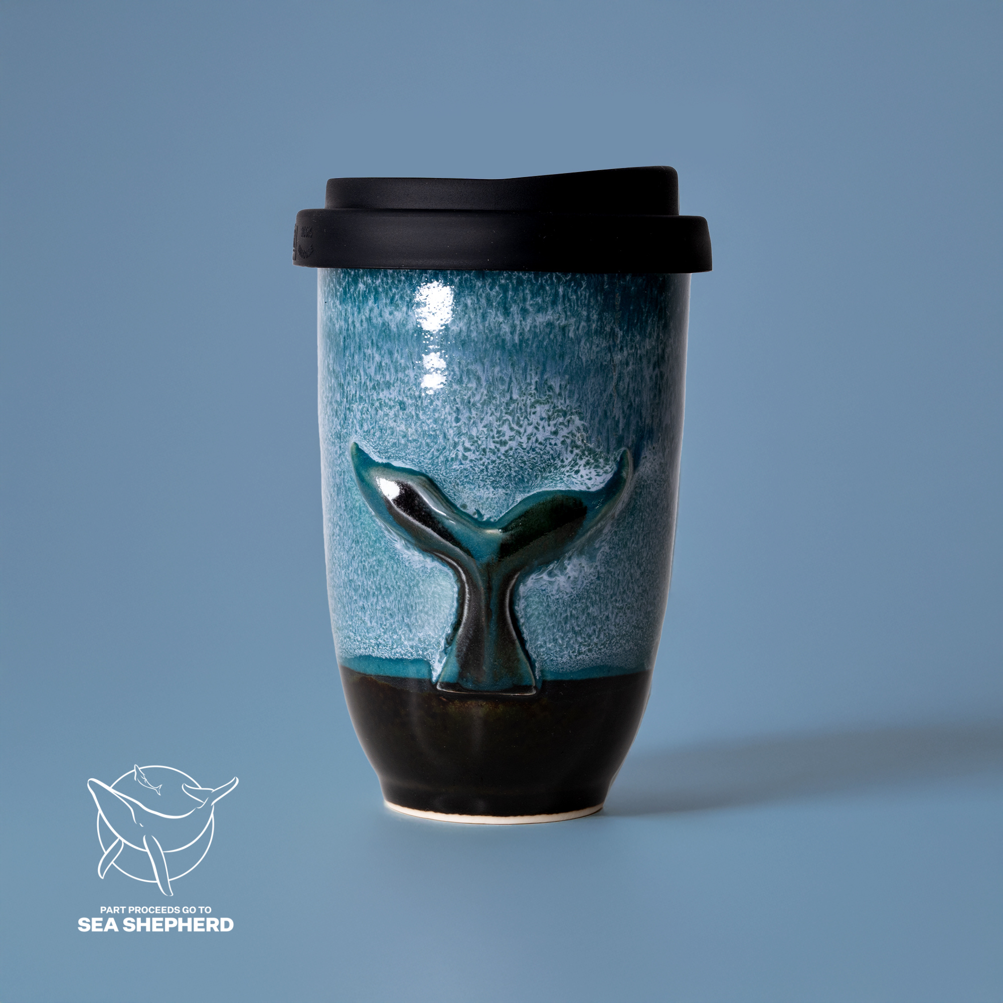 Whale Ceramic Travel Cup