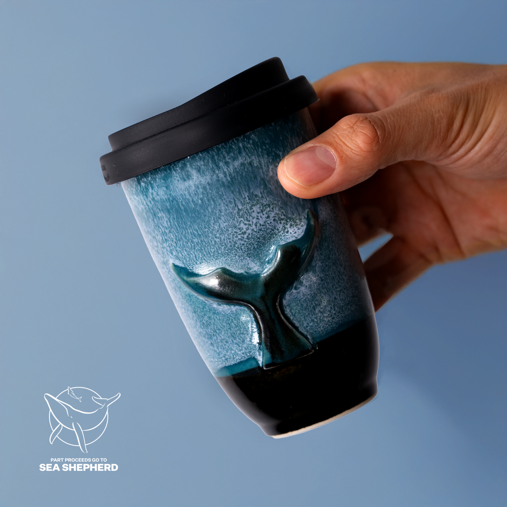 Whale Ceramic Travel Cup