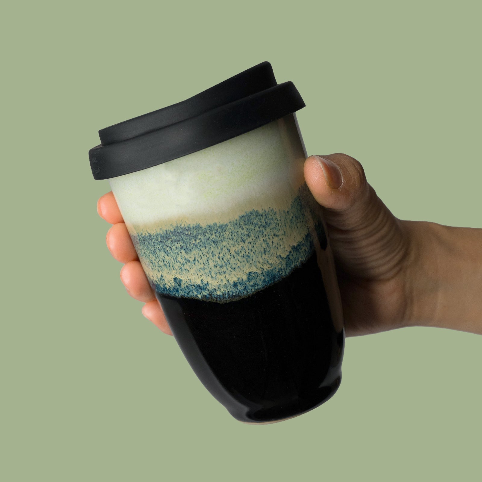 Sexy Lime Ceramic Travel Cup