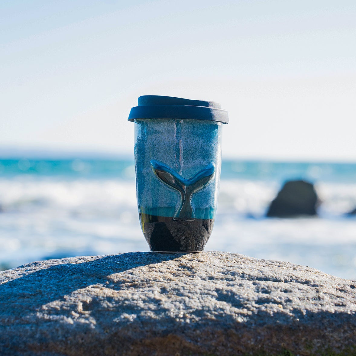 Whale Ceramic Travel Cup