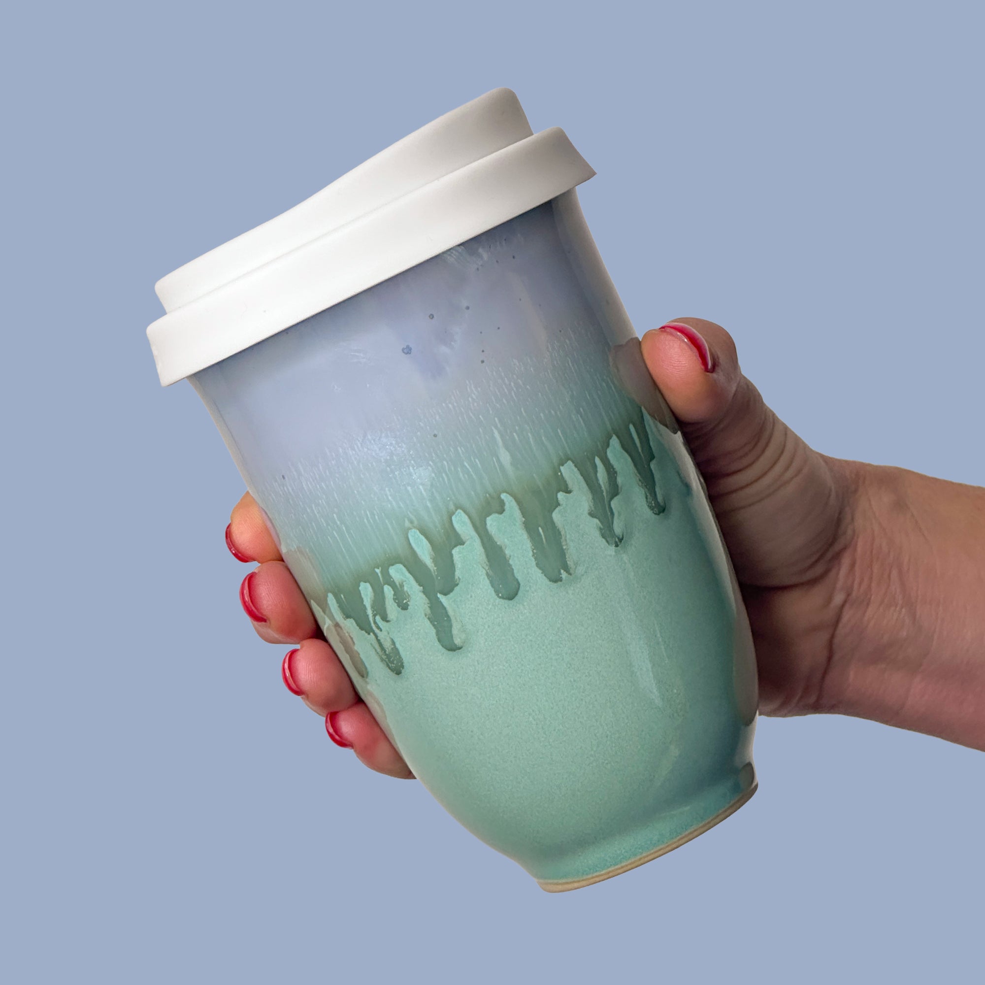 Ocean Jasper Ceramic Travel Cup