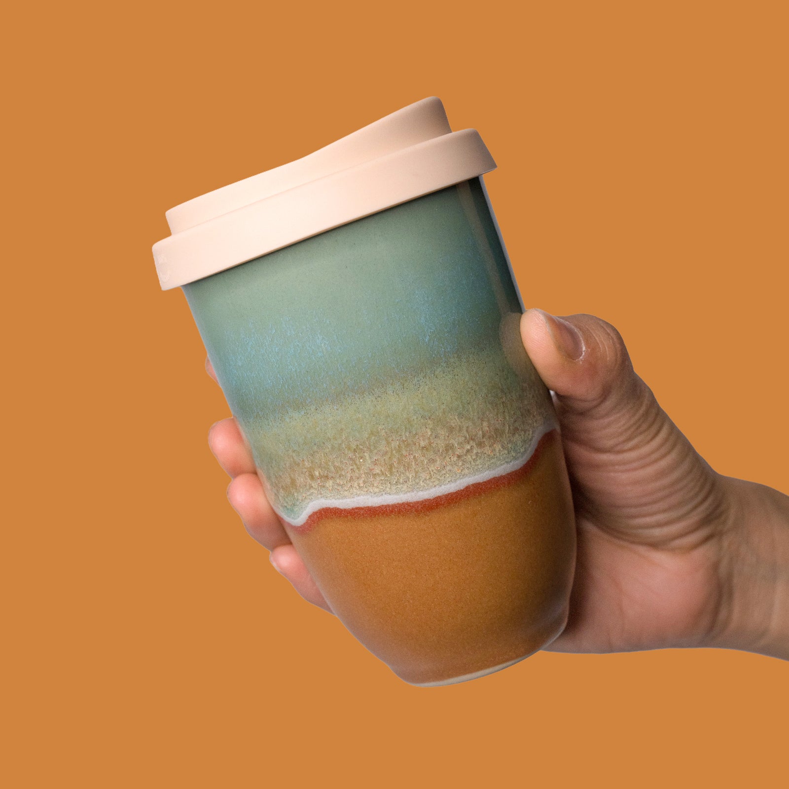 Coral Dreaming Ceramic Travel Cup