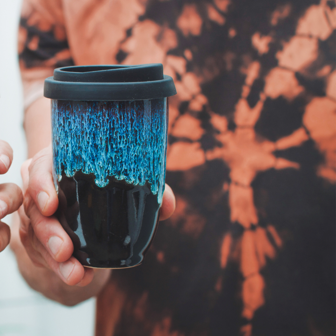 Pottery For The Planet Crystal Cascades Travel Cup