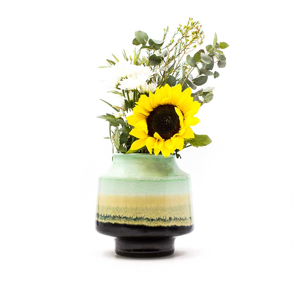 Green and Brown Ceramic Vase