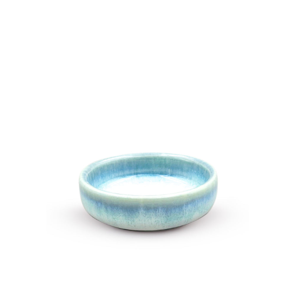 Blue and White Ceramic Pinch Bowl  