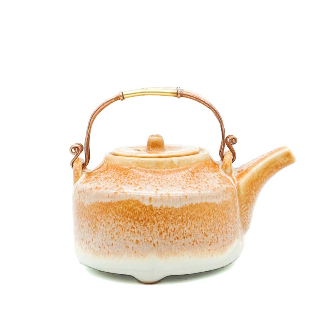 Pottery For The Planet Ceramic Teapot Jasmine Desert Sand
