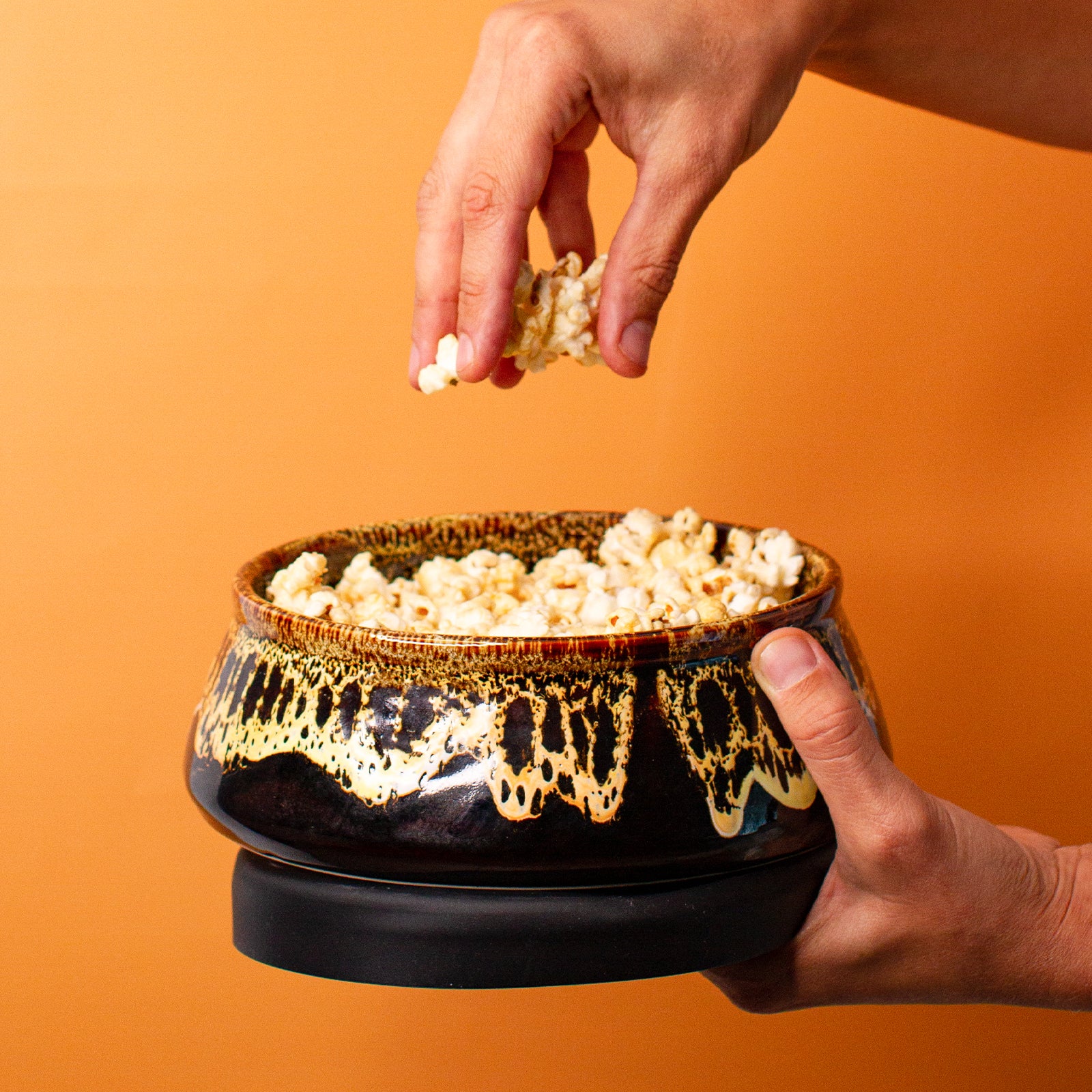 Leopard print ceramic bowl