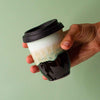 Green and brown Ceramic Cup 8oz