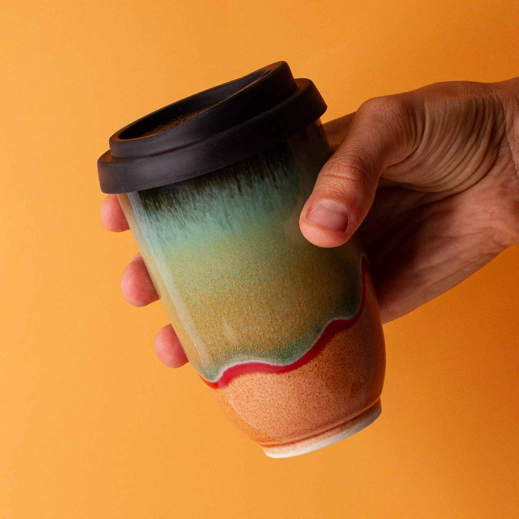 Pottery For The Planet Reusable Ceramic Coffee Cup 12oz