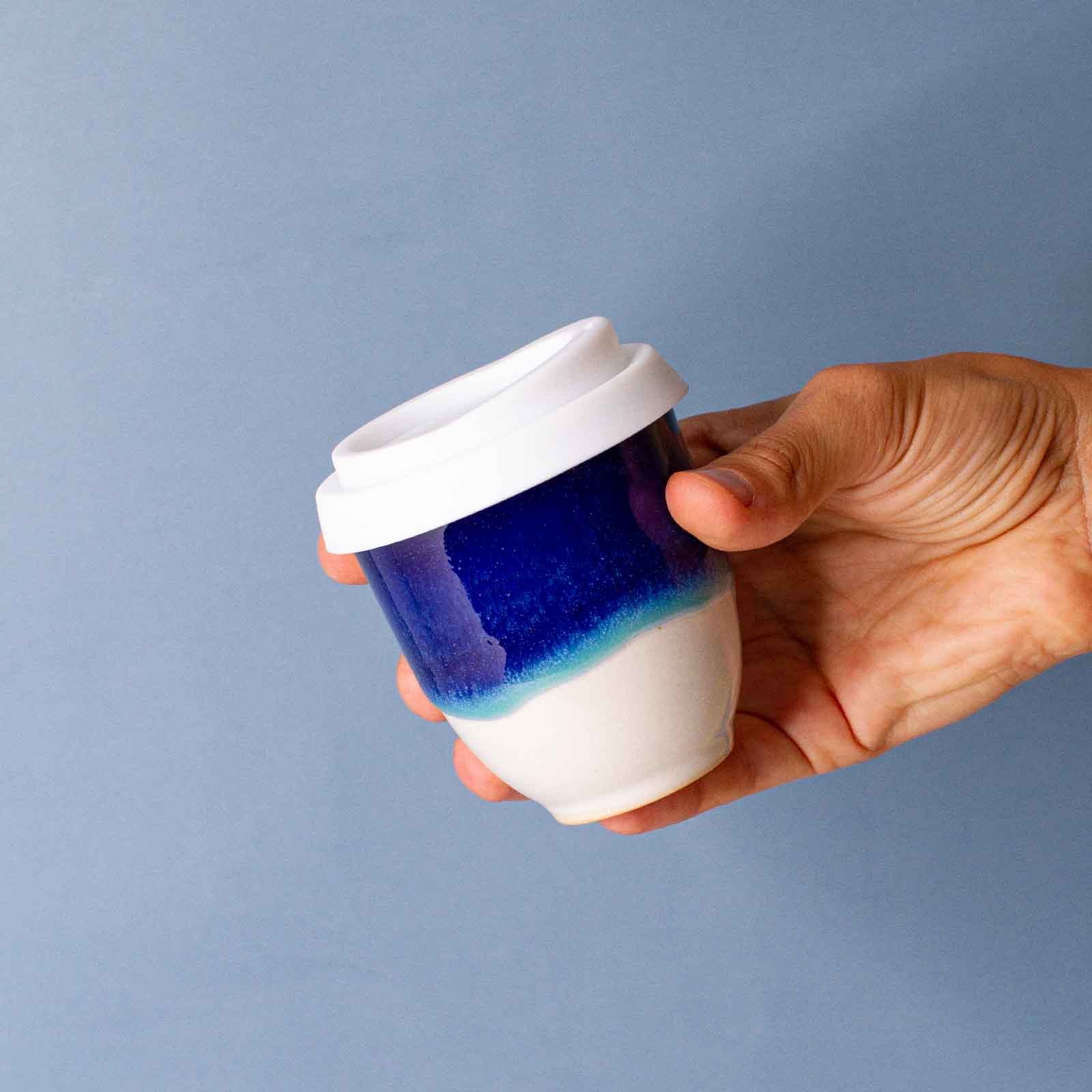 Blue Ceramic Cup 6oz