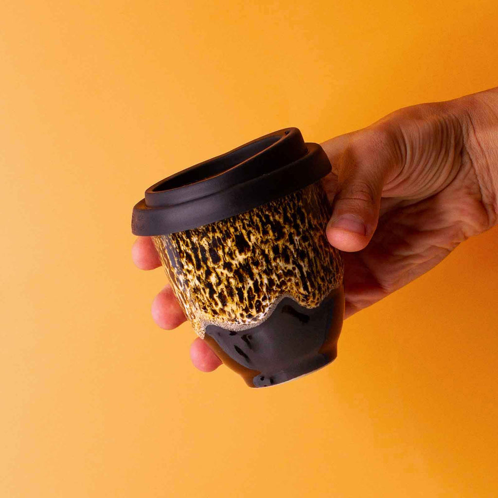 Pottery For The Planet Ceramic Cup Cougar 6oz