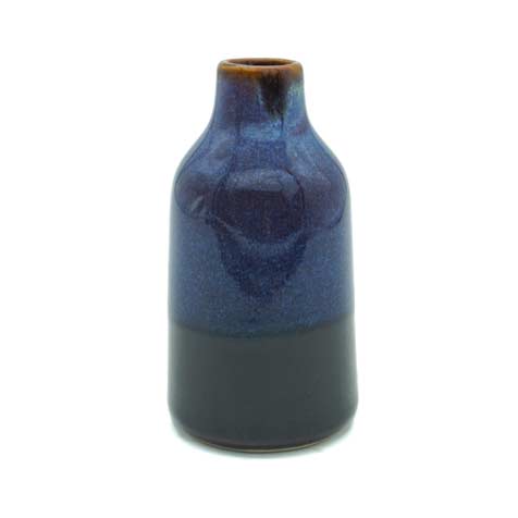 Black and Blue Bud Vase
